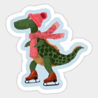 T-Rex Skater Sticker